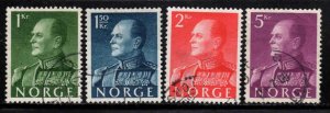 Norway #370-74 ~ Short Set 4 of 5 ~ King Olav V ~ Used  (1959)