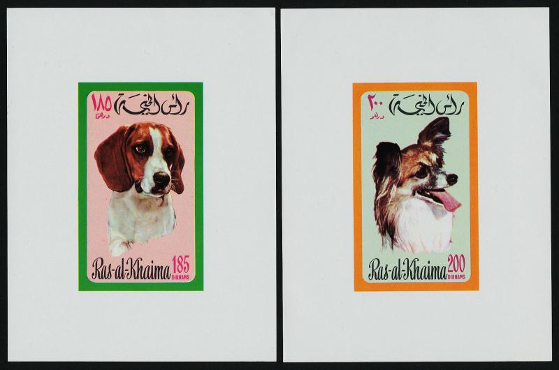 Ras al-Khaima MI567-72 Deluxe sheets MNH Dogs