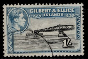 GILBERT AND ELLICE ISLANDS GVI SG51ab, 1s perf 12, FINE USED. Cat £25.