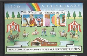 Norfolk Island 1985 Agricultural  show MS UM SG MS373, as agreed Colin