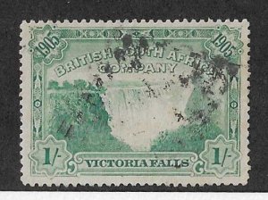 Rhodesia Sc #79  1sh green  used VF