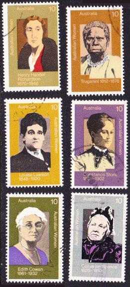 Australia #618-23 used, famous women