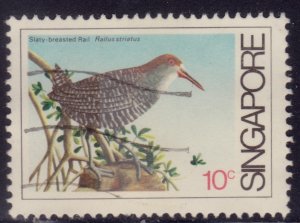 Singapore, 1984,  Slaty Breasted Rail Bird, 10c, used