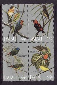 Palau-Scott#102a-Unused NH block-Songbirds-1986-