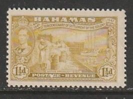 1948 Bahamas - Sc 134 - MNH VF - 1 single - Sisal