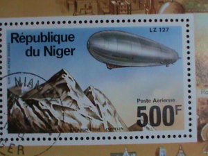 NIGER- 1970 AIR ZEPPELIN  CTO  S/S SHEET-VERY FINE WE SHIP TO WORLD WIDE