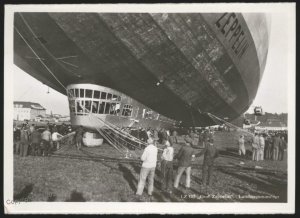 USA 1929 Germany Graf Zeppelin LZ127 Balkanfahrt Bukarest Bordpost RPPC  G107316