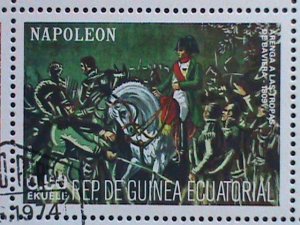 GUINEA EQUATORIAL STAMP- THE STORY OF NAPOLEON CTO-MNH STAMP SHEET  VERY RARE