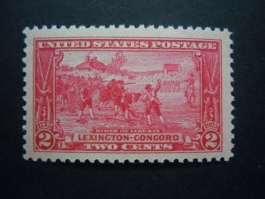 1925  #618 2c Lexington-Concord XF Jumbo MVLH OG  XF