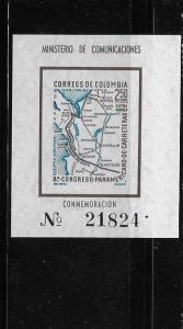 Colombia 1960 Pan-America Highway through Colombia Map S/S Sc c372 MNH A1135