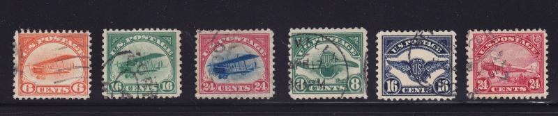 C1 - C6 VF-XF used set with nice colors cv $ 175 ! see pic !