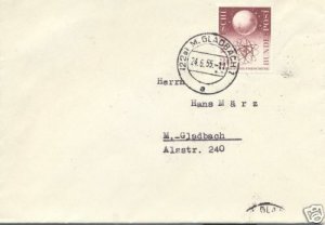 GERMANY 1955  FORDERT DIE FORSCHUNG FDC  C/V  $ 40.00