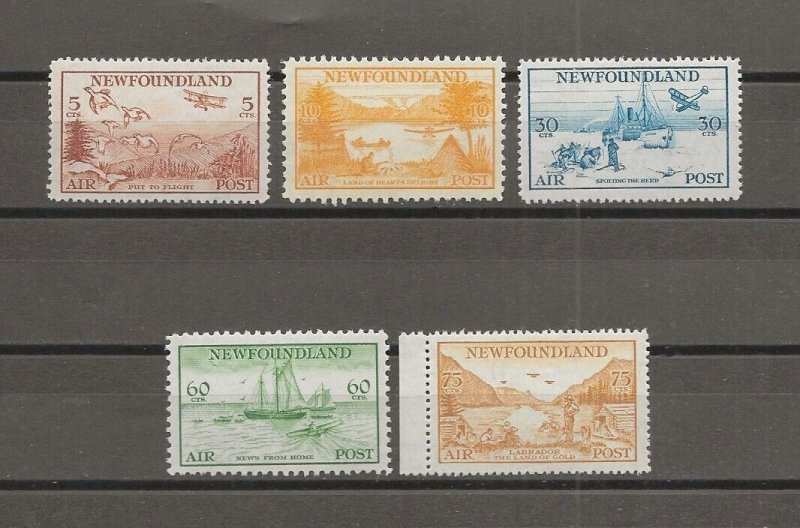 NEWFOUNDLAND 1933 SG 230/234 MNH