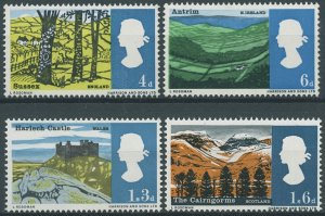 GB 1966 MNH Landscapes Stamps Cairngorms Harlech Castle Antrim 4v Set