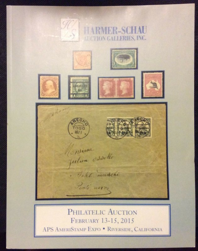 Harmer-Schau Philatelic Auction Feb.2015,RARE Worldwide,Foreign & US Postage 