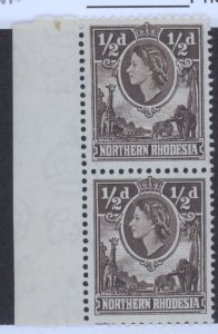 Northern Rhodesia, Scott #61, MNH, pair