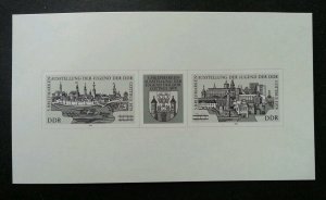 Germany Youth Stamp Exhibition 1978 City (souvenir sheet) MNH Black Print