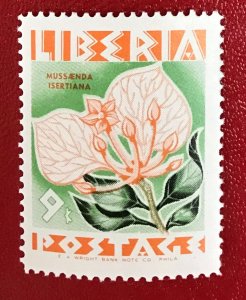 1955 Liberia Sc 353 unused Flower CV$.40 Lot 2038