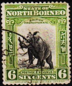 North Borneo. 1909 6c S.G.282 Fine Used