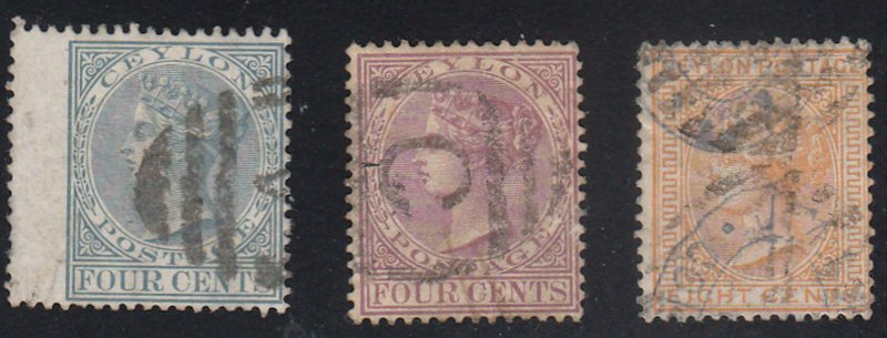 Ceylon - 1872-80 - SC 64-6 - Used