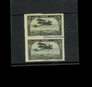 French Morocco C11 & Variety (K instead of R in Maroc) MH, Cat.121.00. Better I.