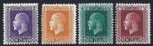 1915-22 NEW ZEALAND - Yv. No. 149-153-155-157 MLH/*