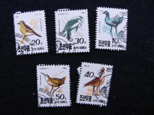 DPR Korea – 1990 – Birds – Set of 5 – SC# 2957-2961 - USED