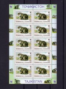 Tajikistan 1996 WWF PALLAS CATS (6) Sheets 60v Perforated Mint (NH)