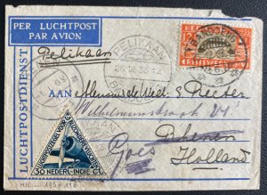 1933 Bandoeng Netherlands Indies Airmail Cover To Rhenen Holland