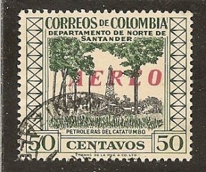 Colombia   Scott   C312   Overprint     Used