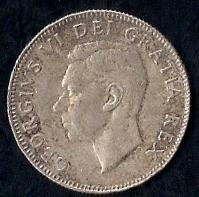 1952 Canada 25 Cent 80% silver