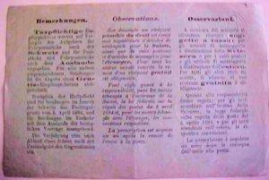 SWITZERLAND 1902 RECEIPT