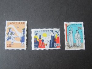 Korea 1967 Sc 561-3 set MNH