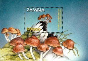 Zambia 2002 - Mushrooms of Zambia - Souvenir Sheet - Scott 994 - MNH