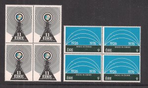 IRELAND SC# 406-7  B/4  FVF/MLH 1976