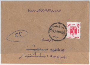 45519 - EEGYPT - POSTAL HISTORY - OFFICIAL stamp on COVER 1984 - BIRDS EAGLE-