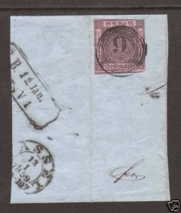 Baden Sc 4 on small c. 1862 Cover Fragment