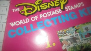 THE DISNEY WORLD OF POSTAGE STAMPS COLLECTING KIT VINTAGE 1982