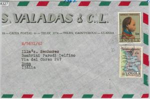 58327  -  ANGOLA - POSTAL HISTORY: COVER to ITALY - 1962