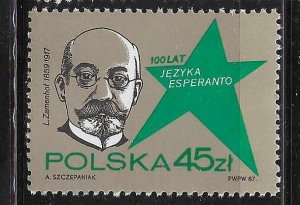 Poland 1987 Esperanto language Cent Sc 2811 MNH A3161