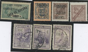 Cape Verde #194/205-206/P1 Used Single (Complete Set)