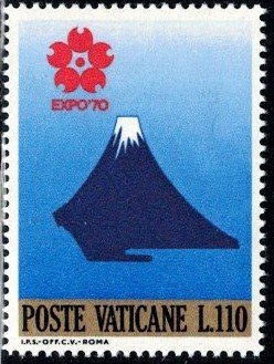 Mt. Fuji, EXPO '70 Intl. Exhibition, Osaka, Vatican City stamp SC#483 MNH