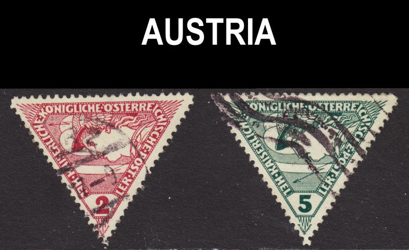 Austria Scott QE1-2 complete set F to VF used.