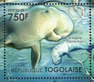 Fauna of Mangroves Stamp Sykes' Monkey Dugong Turtle Souvenir MNH #4153-4156 