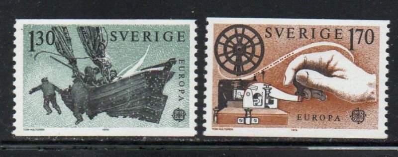 Sweden Sc 1278-79 1979 Europa stamp set mint NH