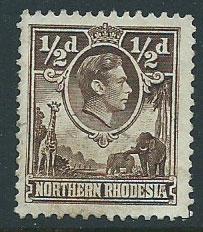 Northern Rhodesia  SG 26 Verfy Fine Used perf 12 1/2