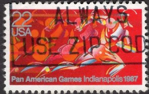 United States 2247 - Used - 22c Pan American Games '87 (1987)