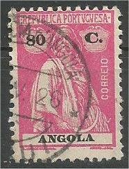 ANGOLA, 1922, used 80c Ceres Scott 151