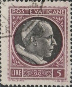 Vatican City, #97  Used From 1945