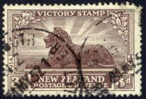 New Zealand Sc# 168 Used (a) 1920 British Lion